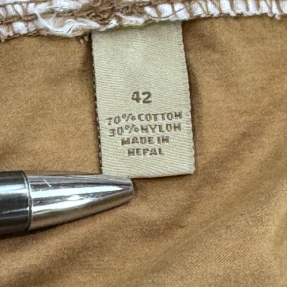 Paradise Collection Mens Cargo Shorts Khaki Canvas Utility Work Pocket Size 42 - Picture 10 of 15